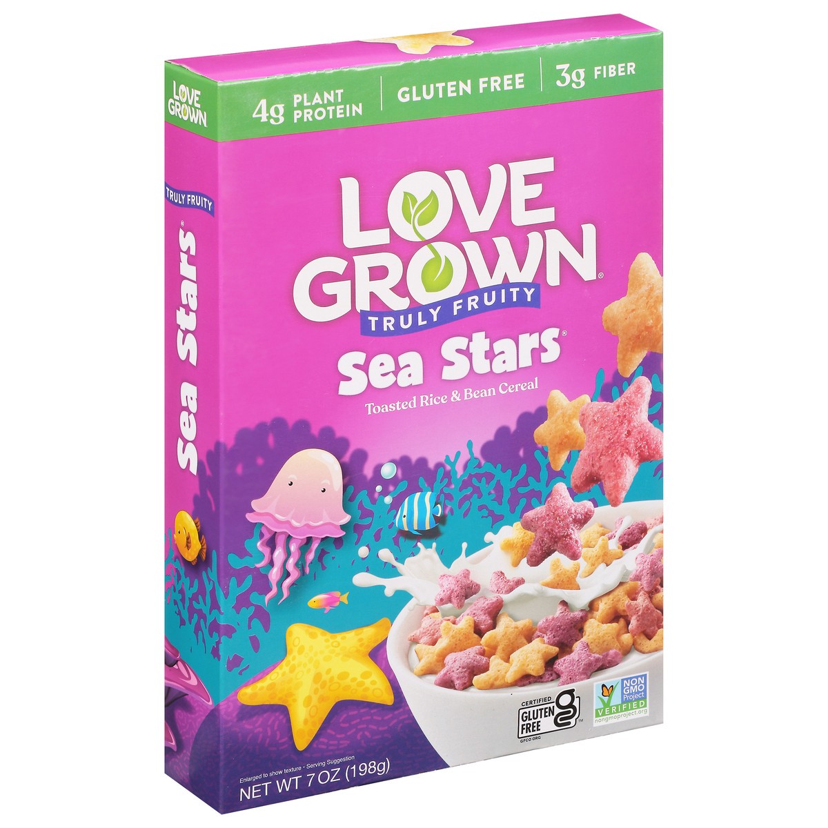 slide 6 of 9, Love Grown Sea Stars Truly Fruity Cereal 7 oz, 7 oz