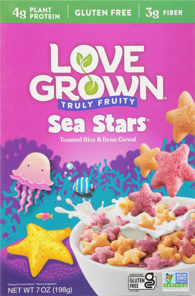 slide 8 of 9, Love Grown Sea Stars Truly Fruity Cereal 7 oz, 7 oz