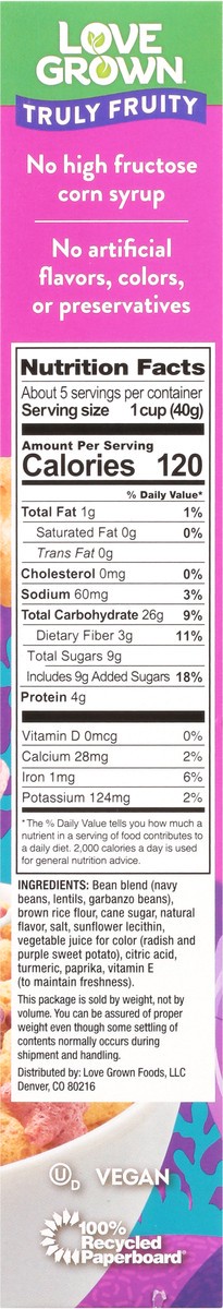 slide 3 of 9, Love Grown Sea Stars Truly Fruity Cereal 7 oz, 7 oz