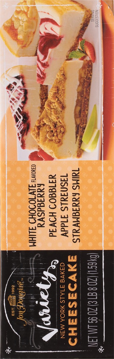 slide 6 of 14, Jon Donaire New York Style Baked Cheesecake Variety 56 oz, 12 ct