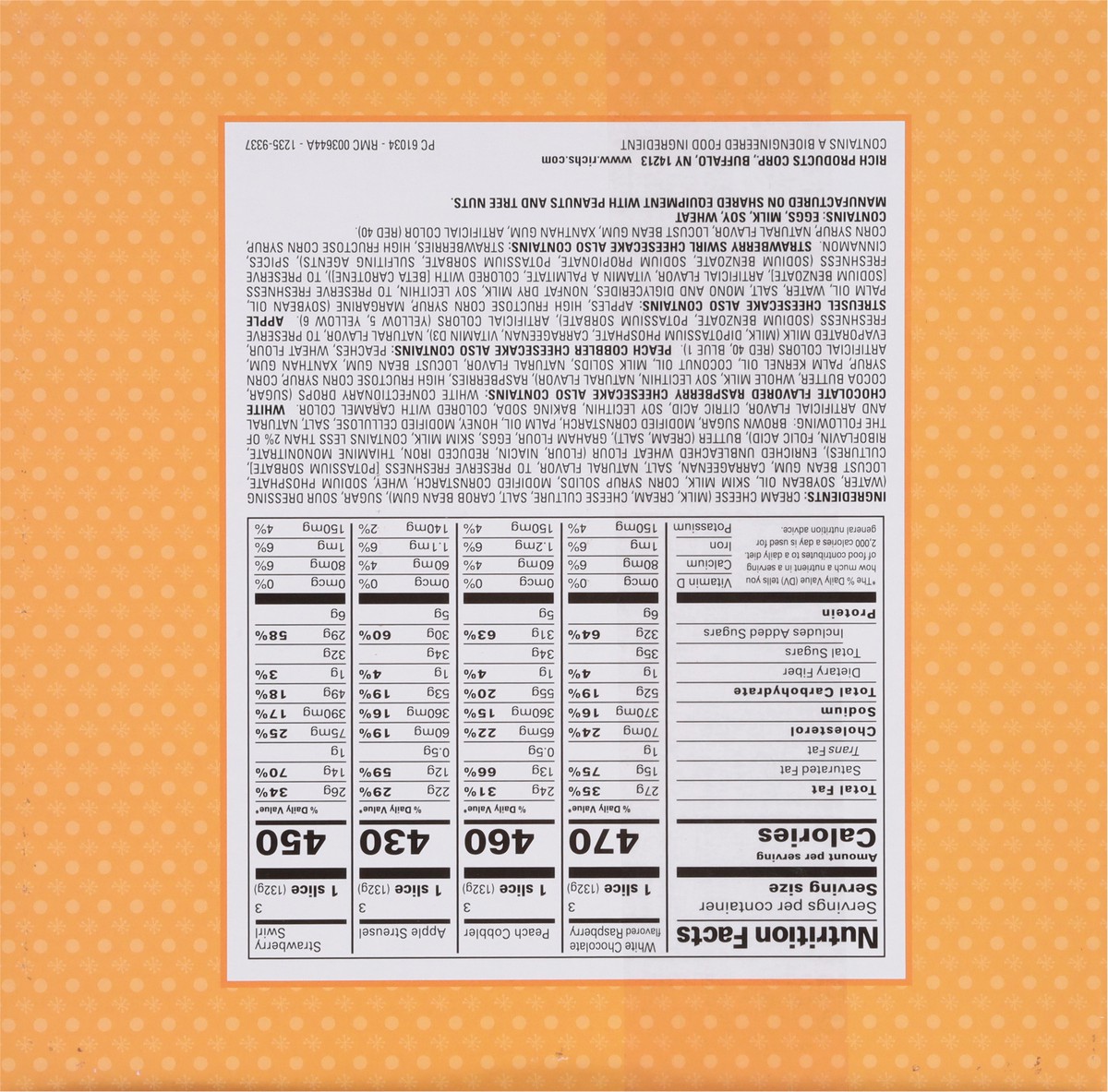 slide 14 of 14, Jon Donaire New York Style Baked Cheesecake Variety 56 oz, 12 ct