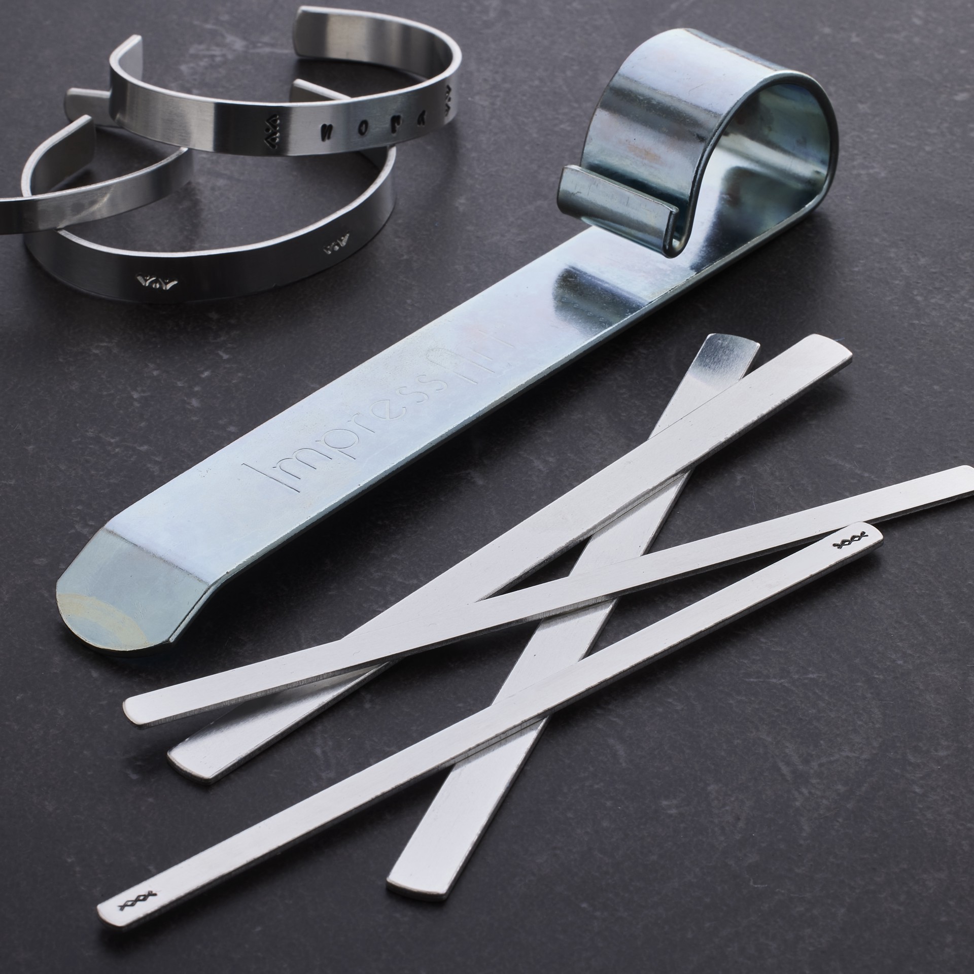 slide 4 of 4, Impressart Bracelet Bending Bar Kit, 7 in x 1 in x 1 in