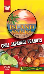 Island Snacks Chili Lime Japanese Peanuts Value Size - 5.75 oz