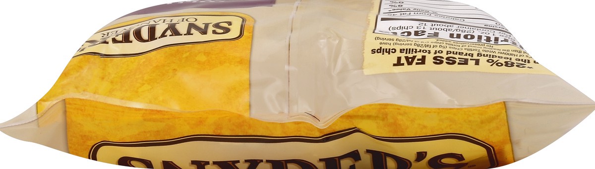 slide 2 of 5, Snyder's of Hanover Tortilla Chips White Corn Reduced Fat Family Size, 15 oz