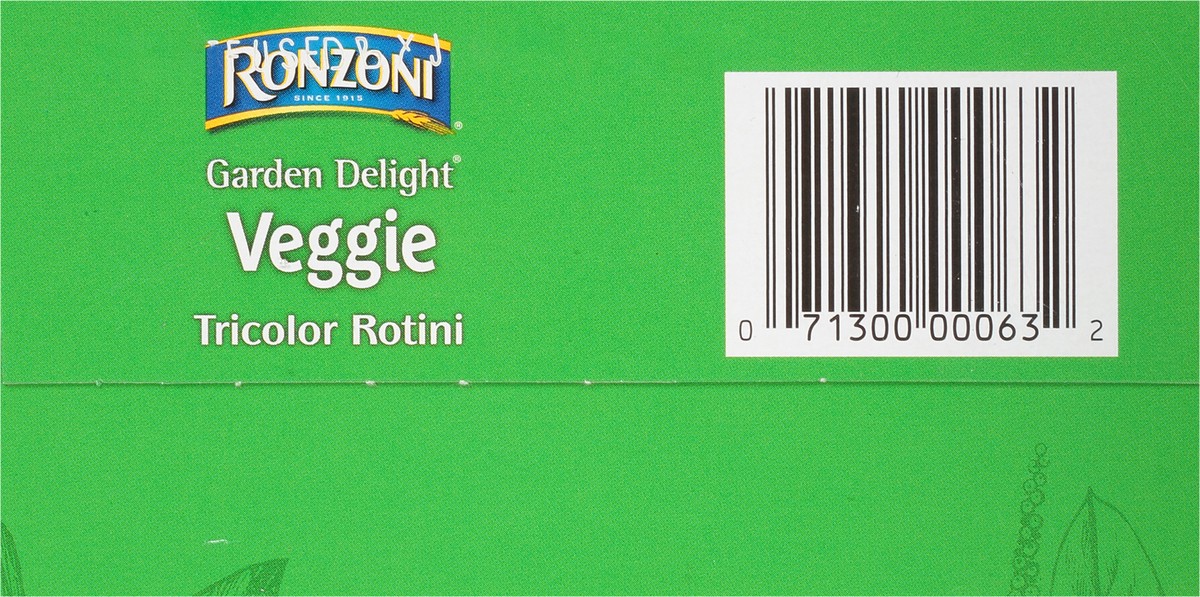 slide 4 of 9, Ronzoni Garden Delight Rotini, 12 oz, Non-GMO Tricolor Pasta
, 12 oz