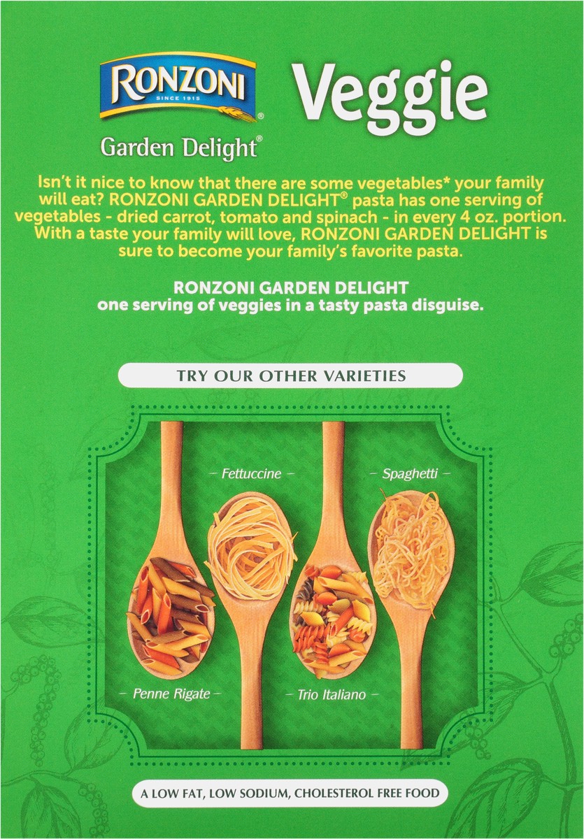 slide 5 of 9, Ronzoni Garden Delight Rotini, 12 oz, Non-GMO Tricolor Pasta
, 12 oz