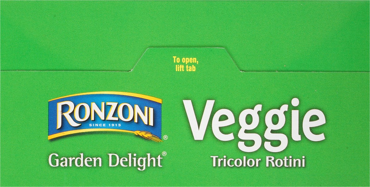 slide 9 of 9, Ronzoni Garden Delight Rotini, 12 oz, Non-GMO Tricolor Pasta
, 12 oz