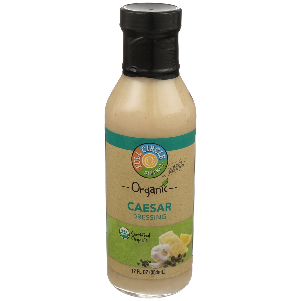 slide 1 of 6, Full Circle Market Organic Caesar Dressing, 12 fl oz