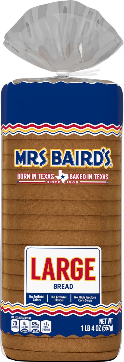 slide 4 of 11, Mrs. Baird's Large White Bread, 20 oz, 20 oz