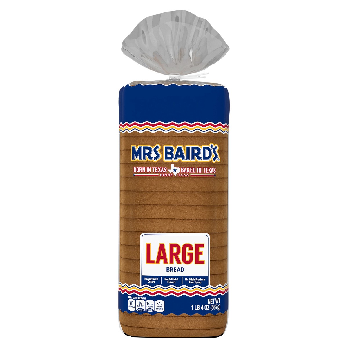 slide 11 of 11, Mrs. Baird's Large White Bread, 20 oz, 20 oz