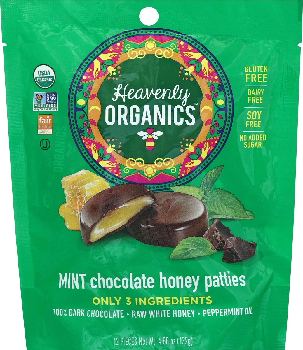 slide 2 of 2, Heavenly Organics Chocolate Honey Pattie Mint, 4.66 oz