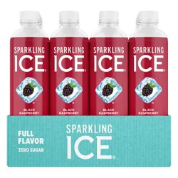 Sparkling ICE Zero Sugar Black Raspberry Sparkling Water, 12 x 17 fl oz