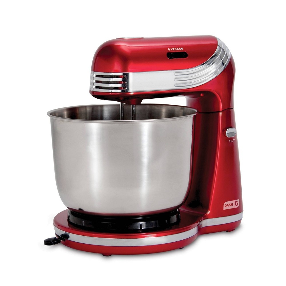 slide 2 of 4, Dash Everyday Stand Mixer - Red, 3 qt