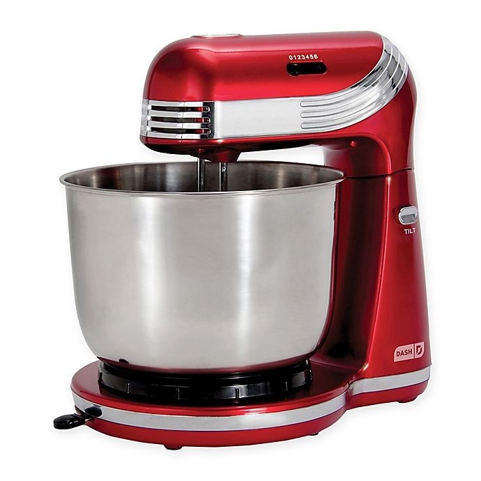slide 1 of 1, Dash Everyday Stand Mixer - Red, 3 qt