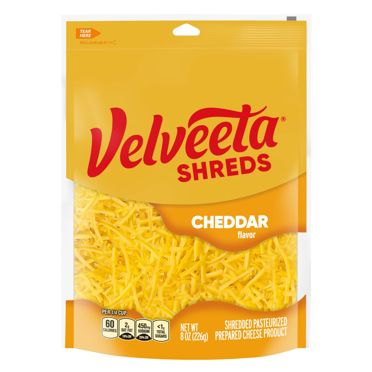 slide 1 of 1, Velveeta Shreds Cheddar Flavor Cheese - 8 oz, 8 oz