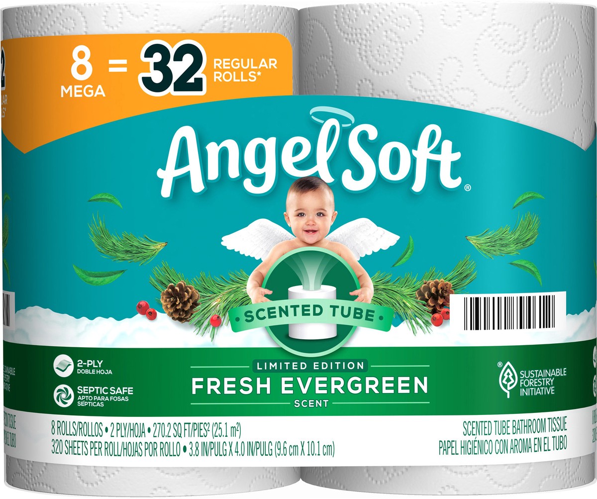 slide 3 of 6, Angel Soft Evergeen, 8 ct