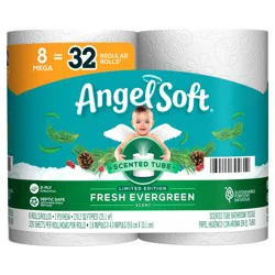 Angel Soft Toilet Paper With Seasonal Scent, 8 Mega Rolls