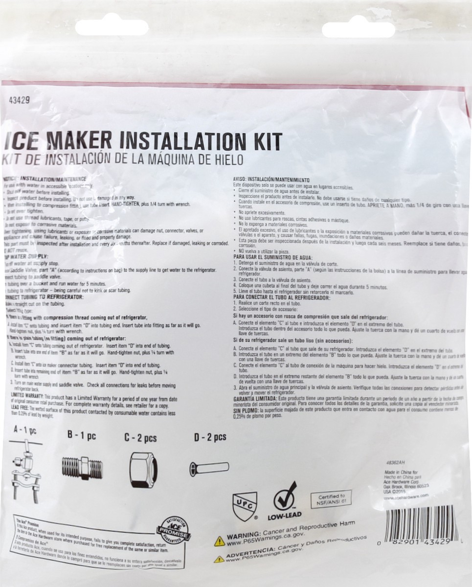 slide 6 of 7, ACE Installation Kit 1 ea, 1 ct
