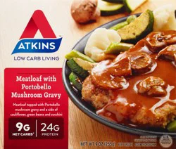 Atkins Meatloaf with Portobello Mushroom Gravy 9 oz