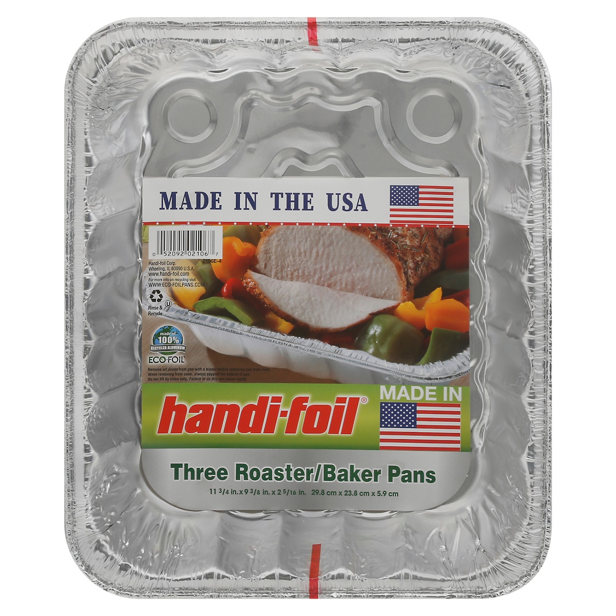 slide 1 of 1, Handi-foil Eco-Foil Ultimates Roaster Baker Pans, 3 ct