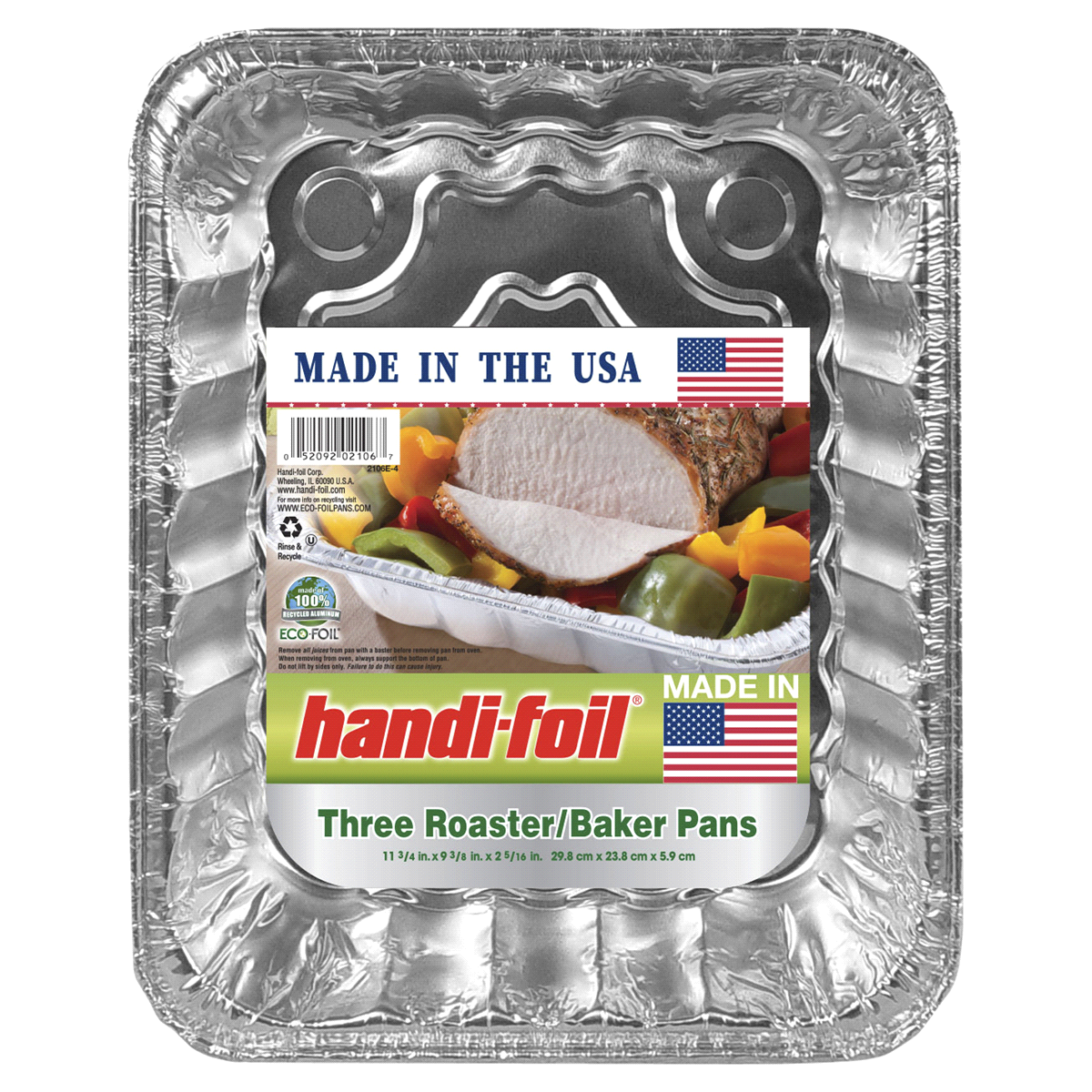 slide 1 of 2, Handi-foil Eco-Foil Ultimates Roaster Baker Pans, 3 ct