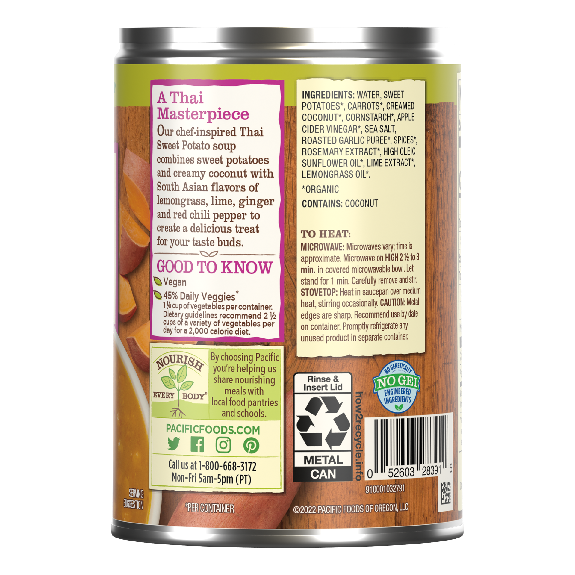 slide 2 of 2, Pacific Foods Thai Sweet Potato Soup, 1 ct