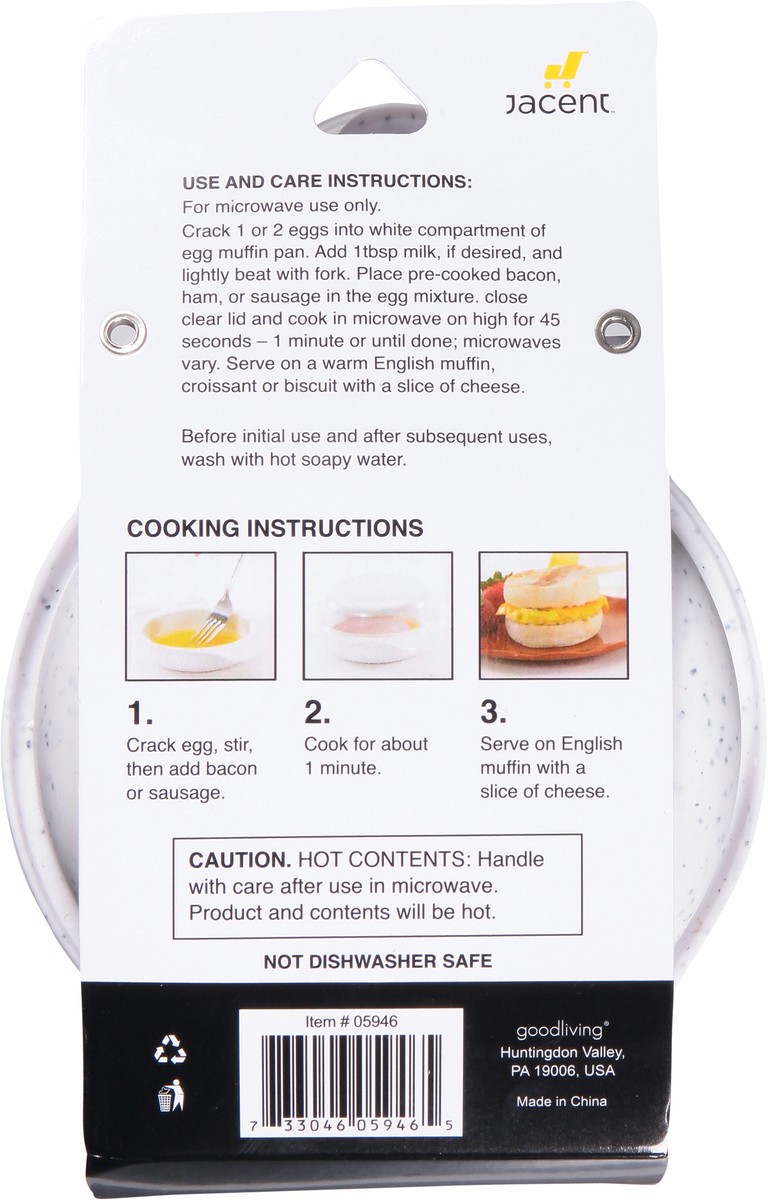 slide 3 of 12, Culinary Elements Microwave Egg Muffin Pan 1 ea, 1 ct