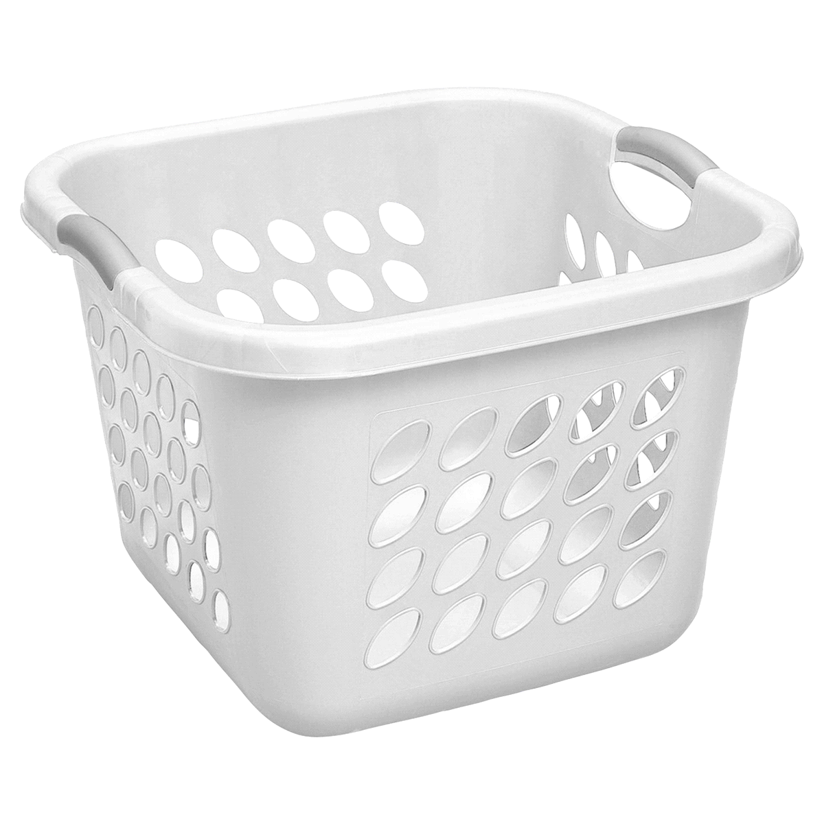 slide 1 of 1, Sterilite Ultra Square Laundry Basket 1217 White, 1 ct