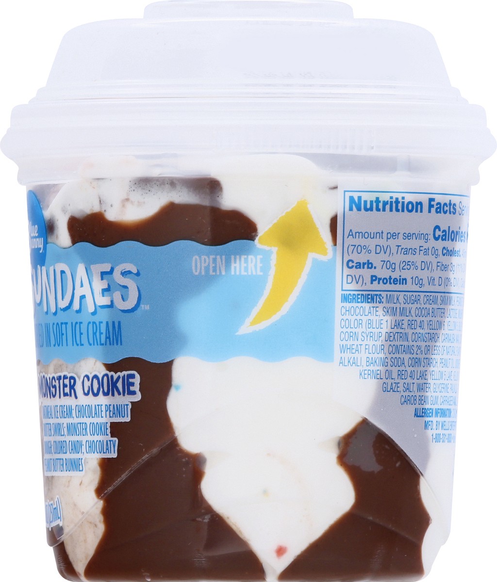 slide 8 of 9, Blue Bunny Monster Cookie Load'd Sundaes 8.5 oz, 8.5 fl oz