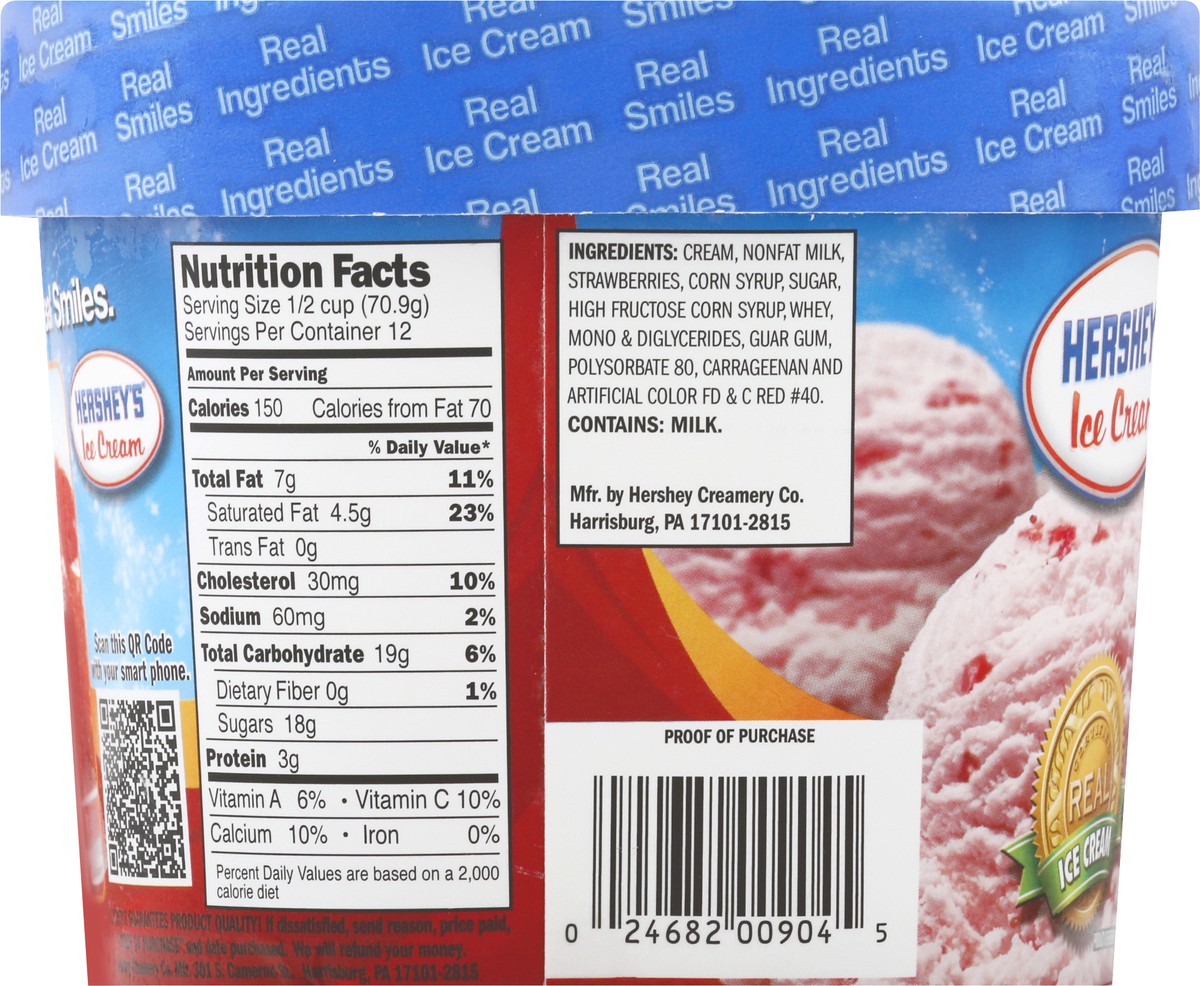 slide 2 of 9, Hershey's Ice Cream Premium Strawberry Ice Cream 1.5 qt, 1.5 qt