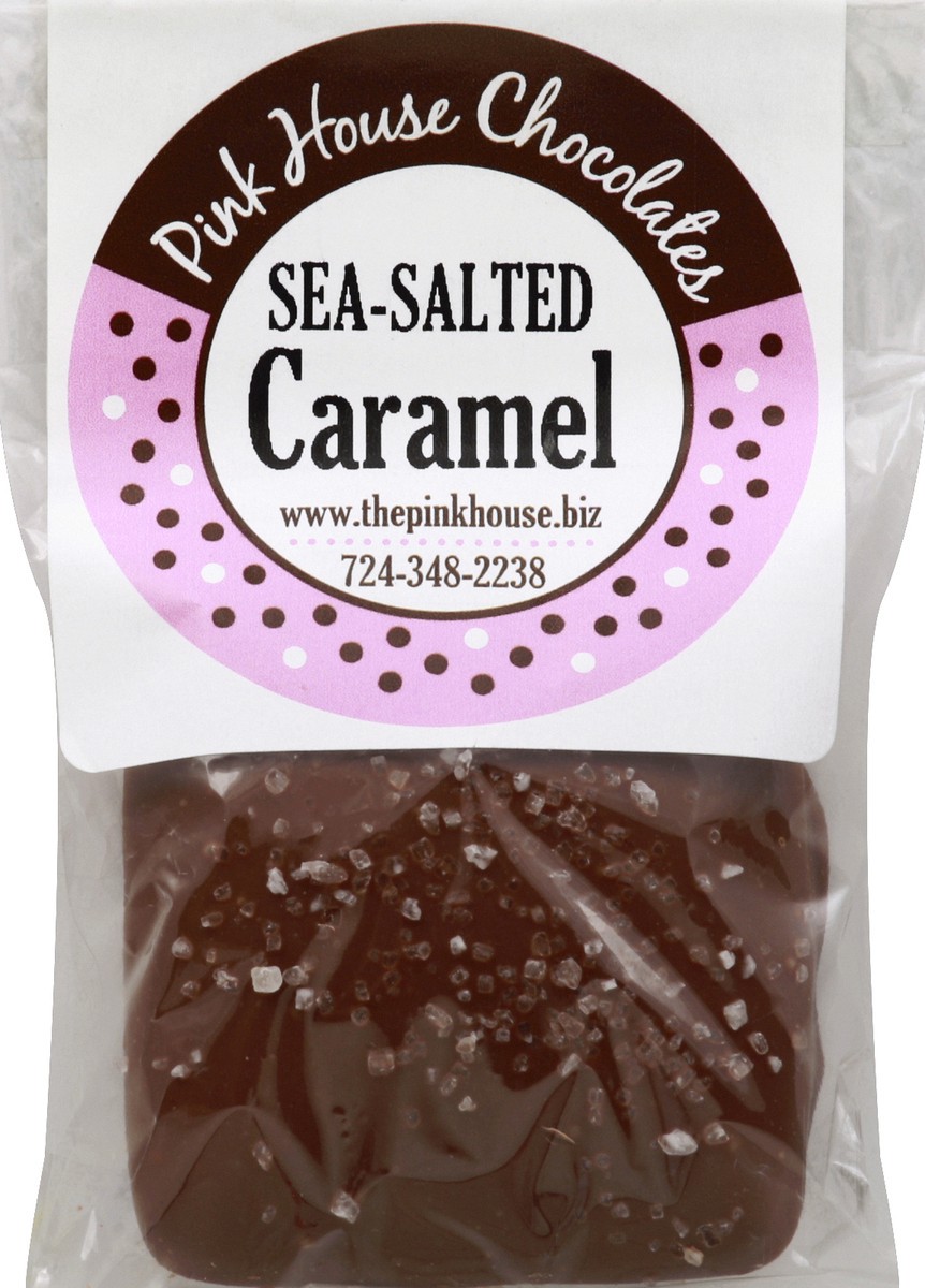slide 1 of 6, Pink House Chocolates Caramel 1.5 oz, 1.5 oz