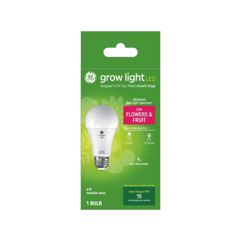 slide 1 of 1, Ge Grow Light Led Advanced Red Light Spectrum Medium Base Light Bulb, 1 ct