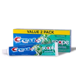 Crest Complete Multi-Benefit Whitening + Scope Toothpaste Minty Fresh Twin Pack