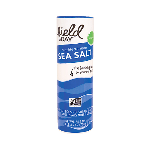 slide 1 of 1, Field Day Coarse Mediterranean Sea Salt, 24.7 oz