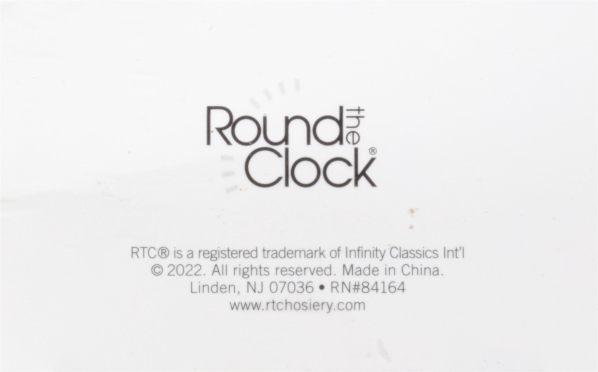 slide 5 of 9, Round The Clock Size M Off Black Satin Sheer Pantyhose - 2 Count, 2 ct