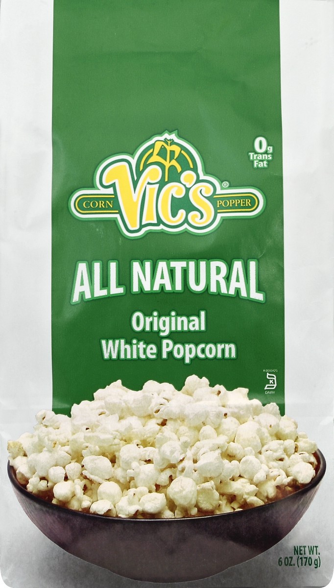 slide 4 of 4, Vic's White Popcorn 6 oz, 6 oz