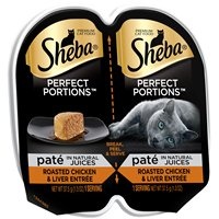 slide 1 of 1, Sheba Wet Cat Food Pate Roasted Chicken & Liver Entree, 2.65 oz