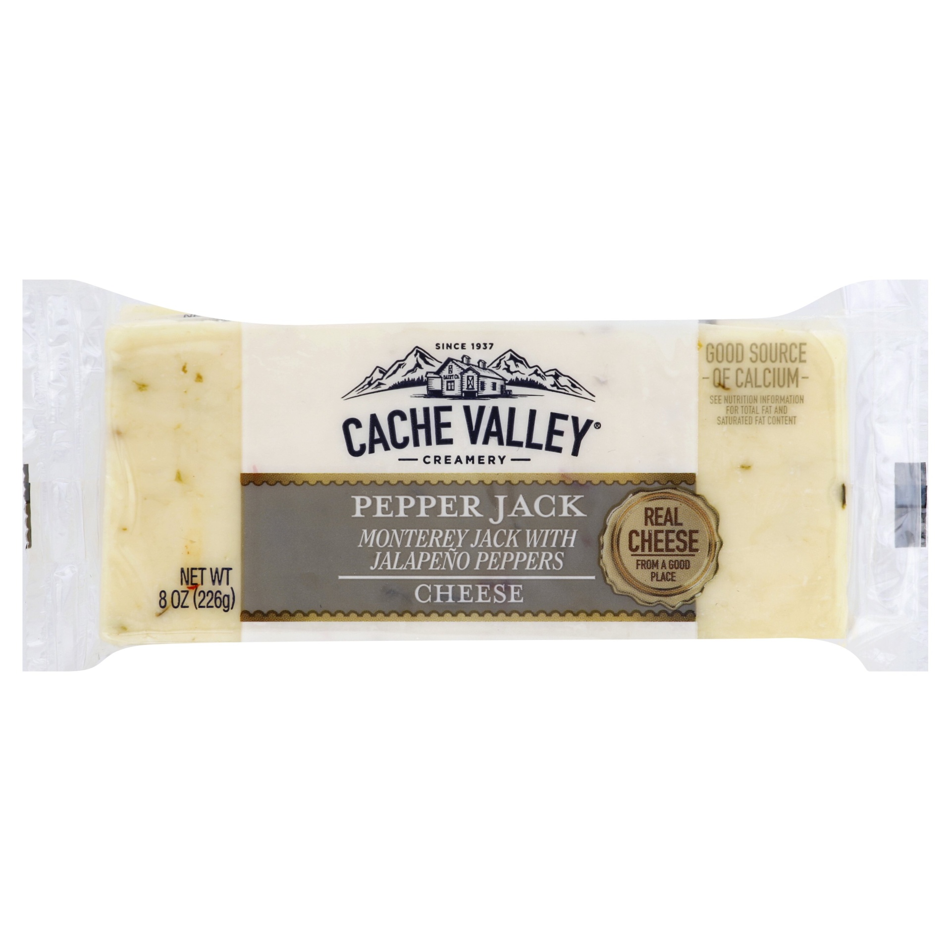 slide 1 of 2, Cache Valley Hot Pepper Jack Cheese, 8 oz