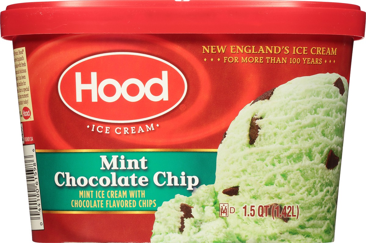 slide 4 of 10, Hood Mint Chocolate Chip Ice Cream, 1.5 Quarts, 1.5 qt