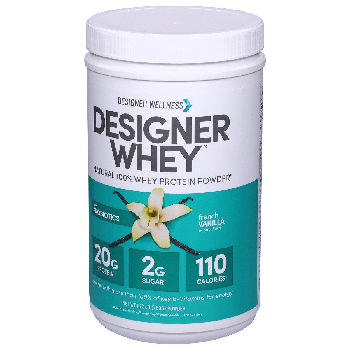 slide 7 of 9, Designer Wellness Designer Whey French Vanilla Flavor Protein Powder with Probiotics 1.72 lb, 1.7 lb