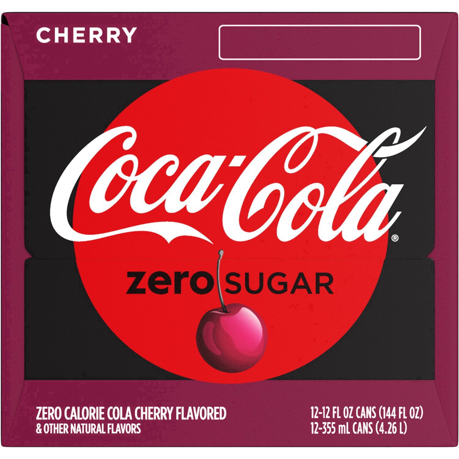 slide 105 of 173, Coca-Cola® zero sugar, cherry, 12 ct; 12 fl oz