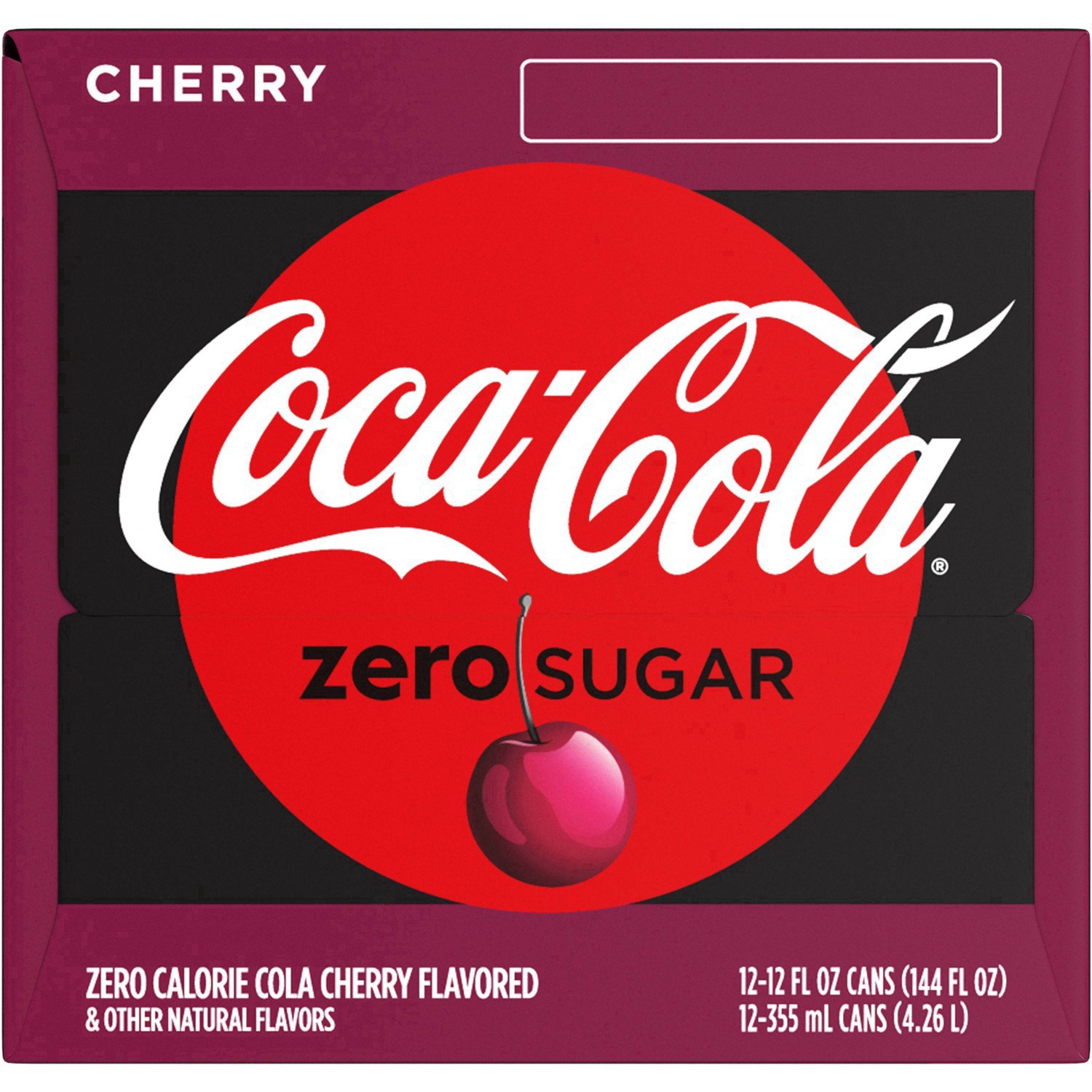 slide 126 of 173, Coca-Cola® zero sugar, cherry, 12 ct; 12 fl oz