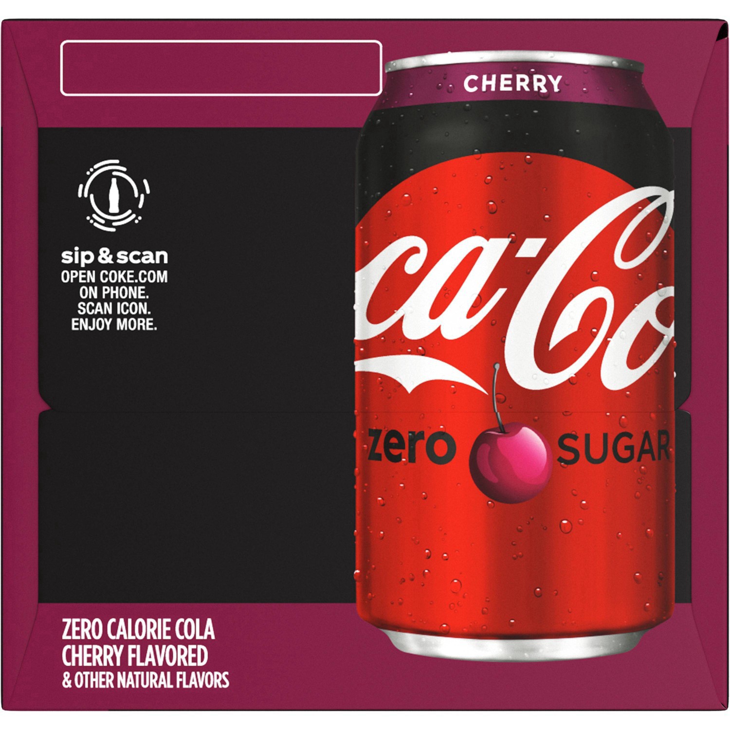 slide 115 of 173, Coca-Cola® zero sugar, cherry, 12 ct; 12 fl oz