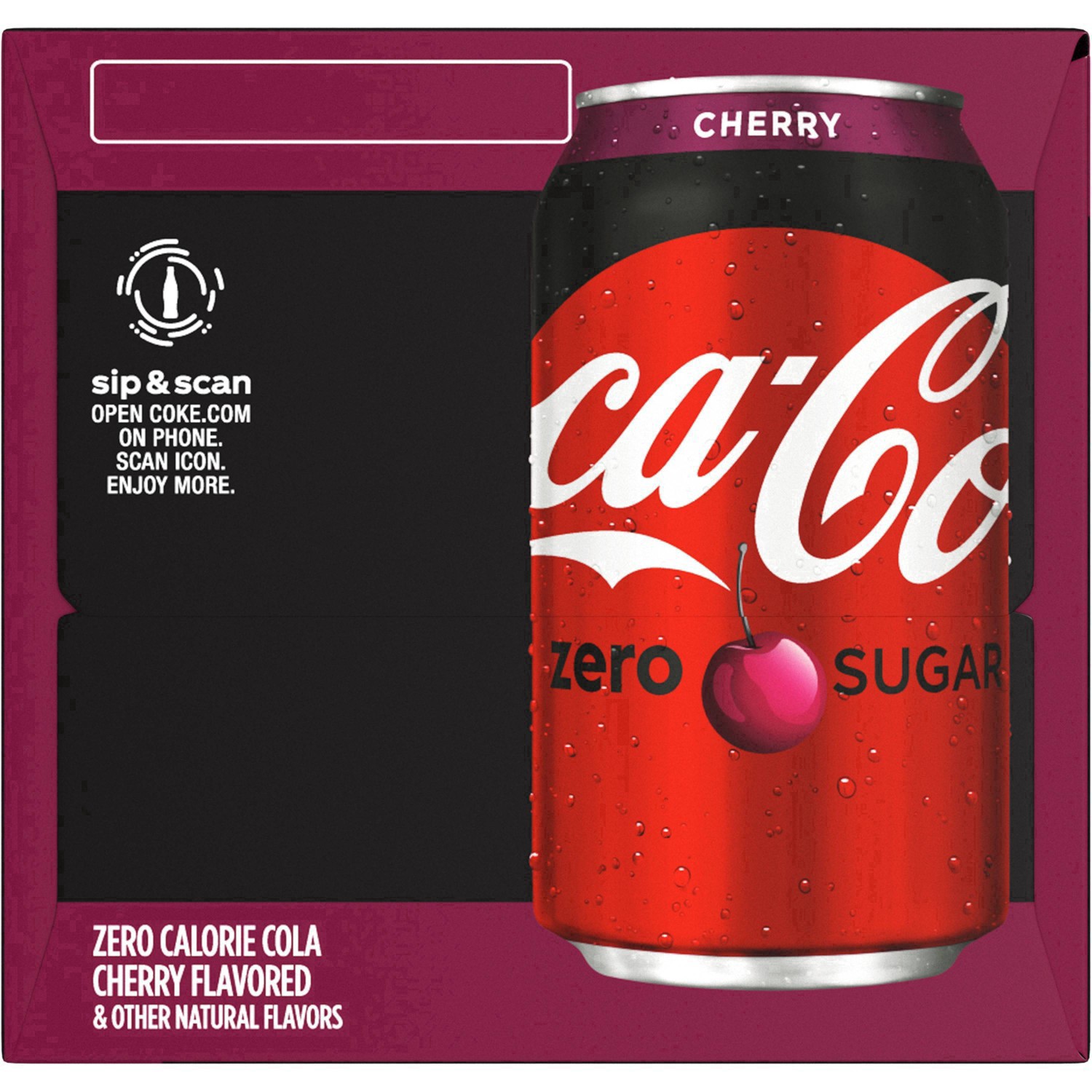 slide 172 of 173, Coca-Cola Cherry Zero Fridge Pack Cans, 12 fl oz, 12 Pack, 12 ct