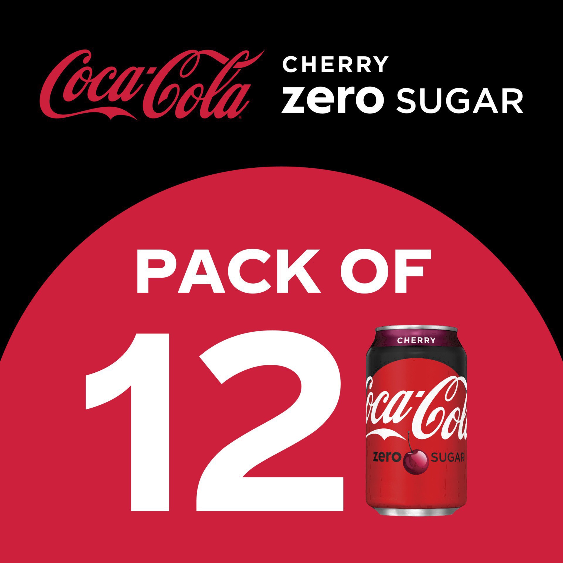 slide 151 of 173, Coca-Cola® zero sugar, cherry, 12 ct; 12 fl oz
