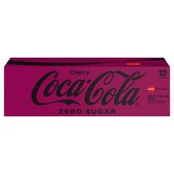 Coca-Cola Cherry Zero Fridge Pack Cans, 12 fl oz, 12 Pack