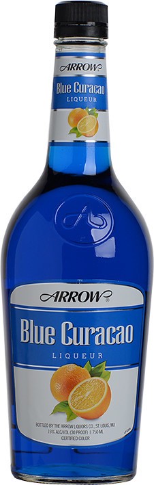 slide 1 of 1, Arrow Blue Curacao Cordial, 750 ml