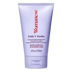 Womaness Daily V Soothe Water-Based Gel + Hyaluronic Acid Vaginal Moisturizer Menopause Feminine Care - 4 fl oz