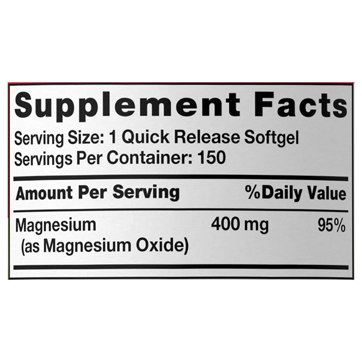 slide 6 of 8, Nature's Truth Magnesium 400 Mg Softgels - 150 Count, 150 ct