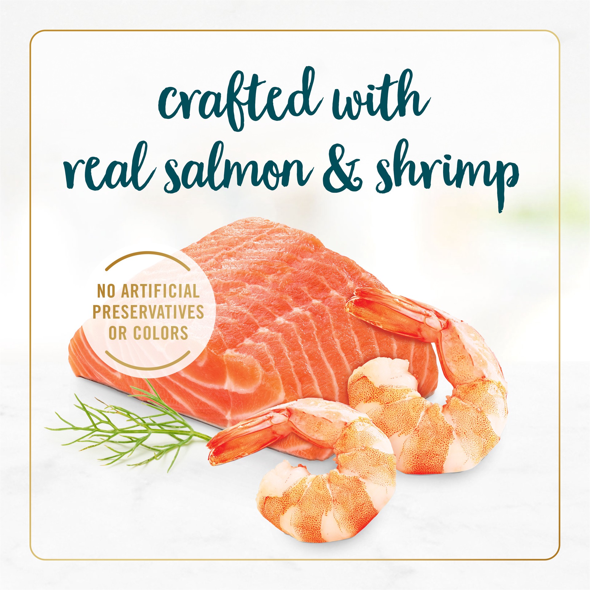 slide 4 of 9, Fancy Feast Purina Fancy Feast Classic Salmon & Shrimp Feast Cat Food, 3 oz
